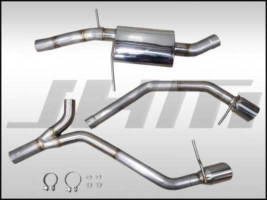 JHM JHM-B820TPCBDE Exhaust - - PARTIAL- 3" Catback for Audi B8 A4-A5-allroad 2.0T (Dual Exit)