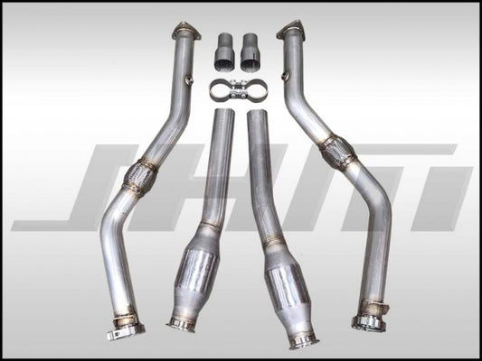 JHM JHM-C630TDPHFC Exhaust - Downpipes - High-Flow Cats - Non Resonated - (JHM) for C6-A6 3.0T