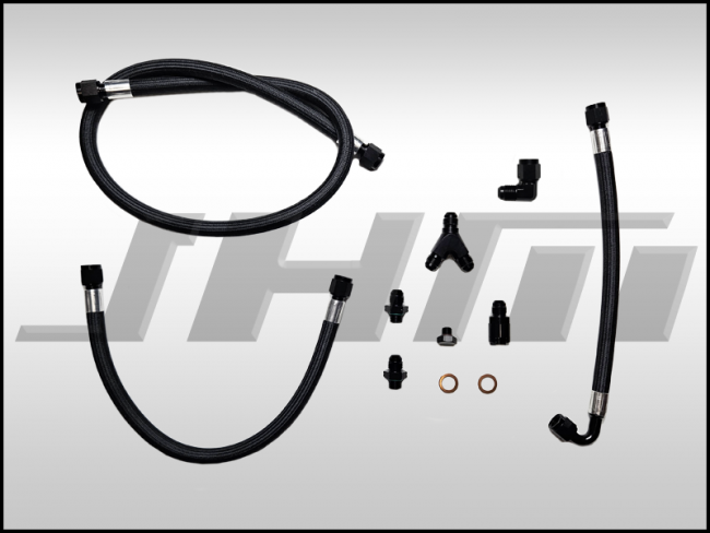JHM JHM-D440TFLRRK Braided Kevlar Fuel Line Re-Route Kit (JHM) for D4 A8-S8 4.0T