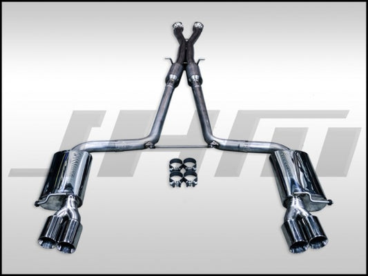 JHM JHM-C6S6V10CB Exhaust - Cat-Back - C6-S6 5.2L V10 FSI Stainless Steel 2.75 Inch w X-Pipe