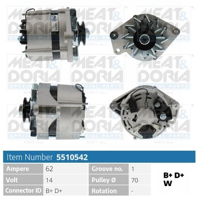 MEAT & DORIA MD5510542 Alternator