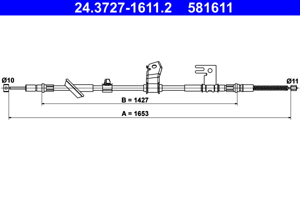 BOSCH 1987482173 Parking Brake Cable Pull