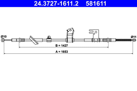 BOSCH 1987482173 Parking Brake Cable Pull