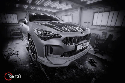 Adro KIA STINGER CARBON FIBRE FRONT LIP V2 (2018+)