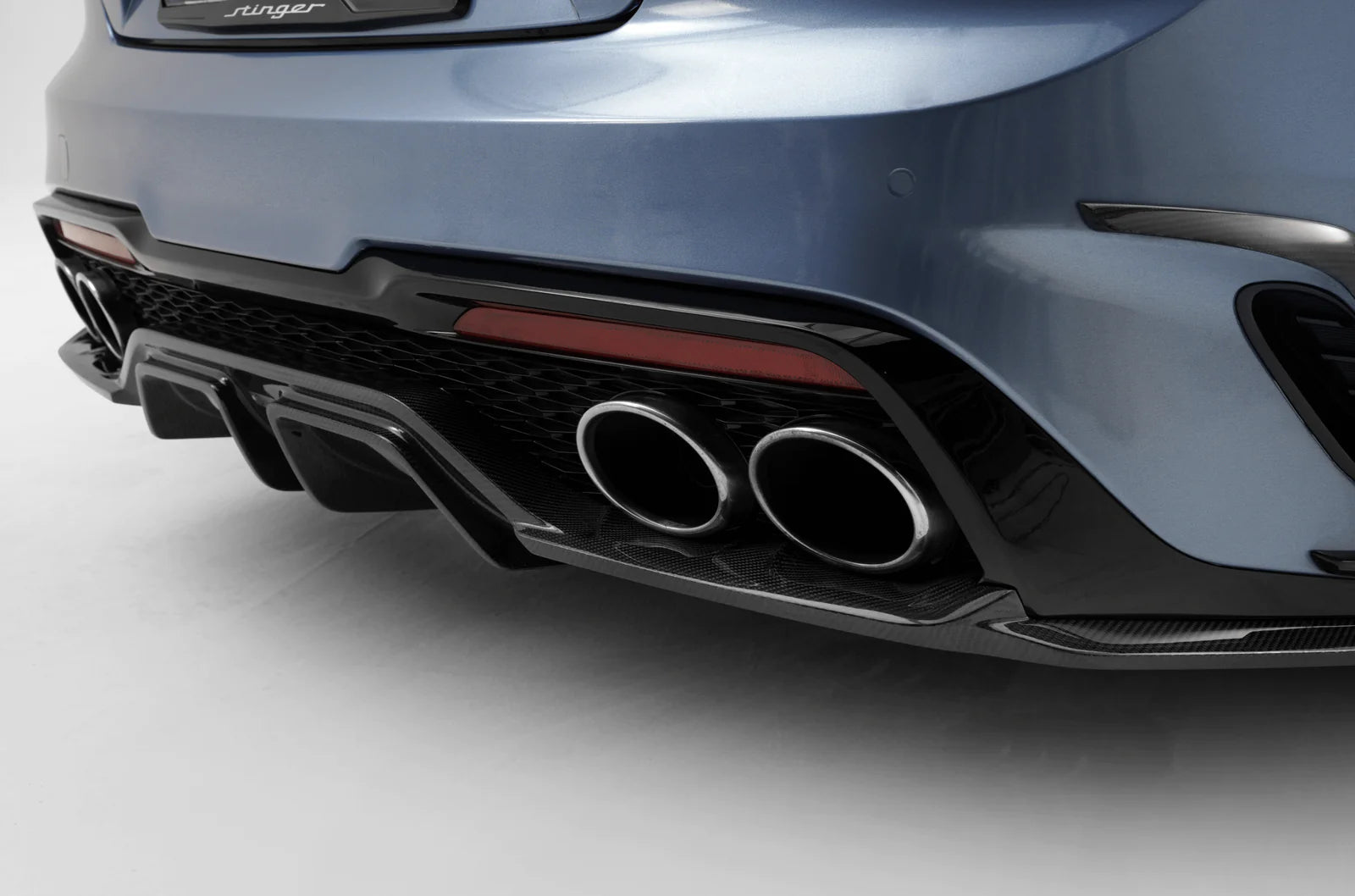 Adro A12A30-1303 KIA STINGER CARBON FIBRE MEISTER REAR DIFFUSER V3 (2018+)