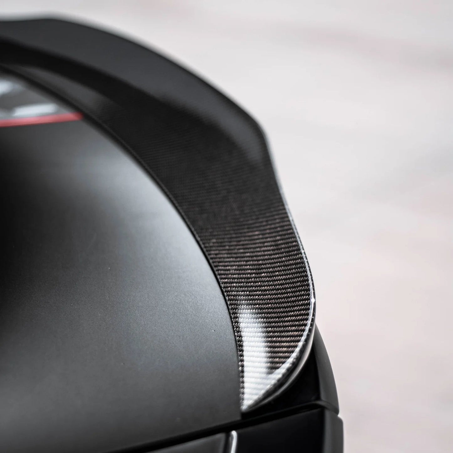 Adro A12A30-1502 KIA STINGER CARBON FIBRE REAR TRUNK LIP SPOILER V2 (2018+)