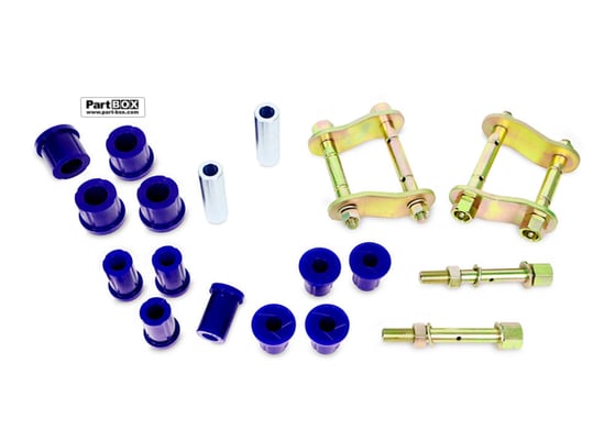 SuperPro KIT083SK Rear Axle Leaf Spring - Bushing and Greaseable Shackle/Pin Kit Mitsubishi Triton 1996-2006