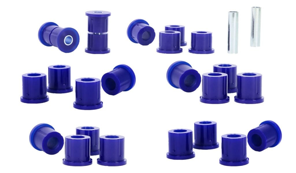 SuperPro KIT108K Jeep Wrangler YJ 1986-1995 Front and Rear Leaf Spring - Bushing Kit