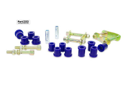 SuperPro KIT145SK Ford Ranger & Mazda BT-50 Rear Leaf Spring - Bushing and Greaseable Shackle/Pin Kit