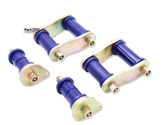 SuperPro KIT193SK Toyota Land Cruiser 2007-ON Rear Leaf Spring - Bushing and Greaseable Shackle/Pin Kit