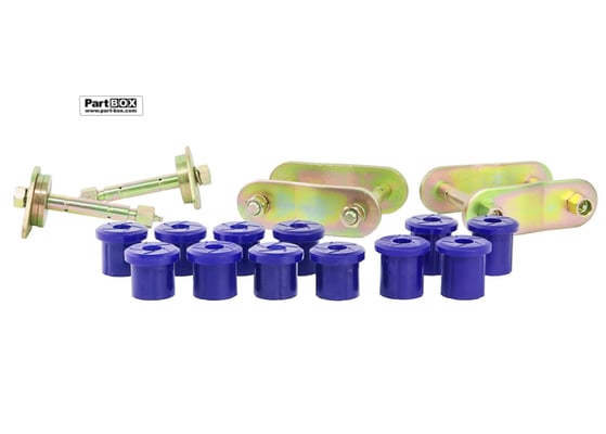 SuperPro KIT193SK Toyota Land Cruiser 2007-ON Rear Leaf Spring - Bushing and Greaseable Shackle/Pin Kit