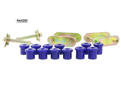 SuperPro KIT193SK Toyota Land Cruiser 2007-ON Rear Leaf Spring - Bushing and Greaseable Shackle/Pin Kit