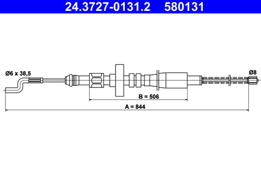 BOSCH 1987482310 Parking Brake Cable Pull