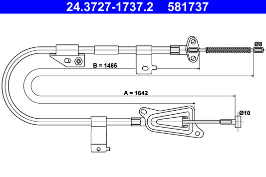 BOSCH 1987477862 Parking Brake Cable Pull