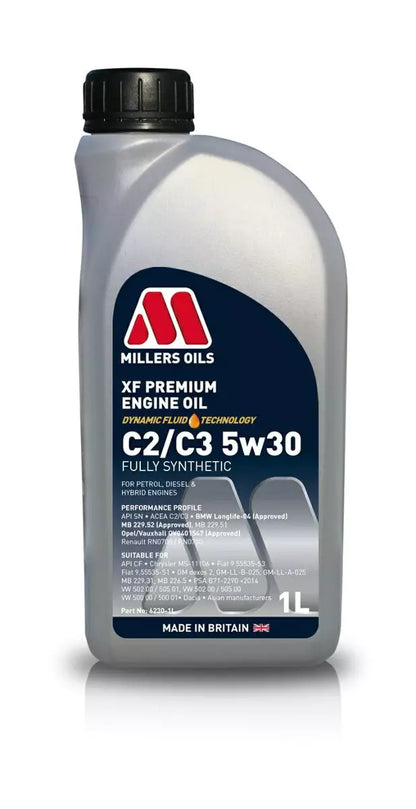 Millers Oils 6230 XF Premium C2/C3 5W-30 Fully Synthetic Engine Oil