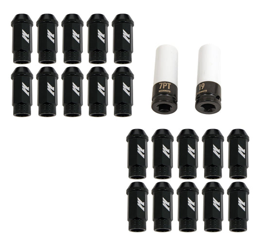 Mishimoto MMLG-125-20LBK Aluminum Locking Lug Nuts