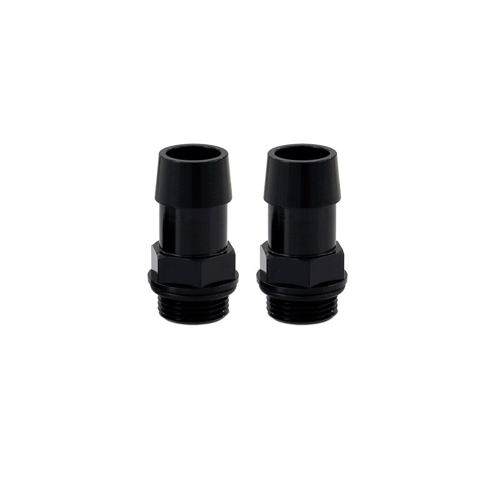 Mishimoto MMFT-M20-34BK M20x1.5 3/4", Hose Barb Aluminum Fittings, Pack of 2