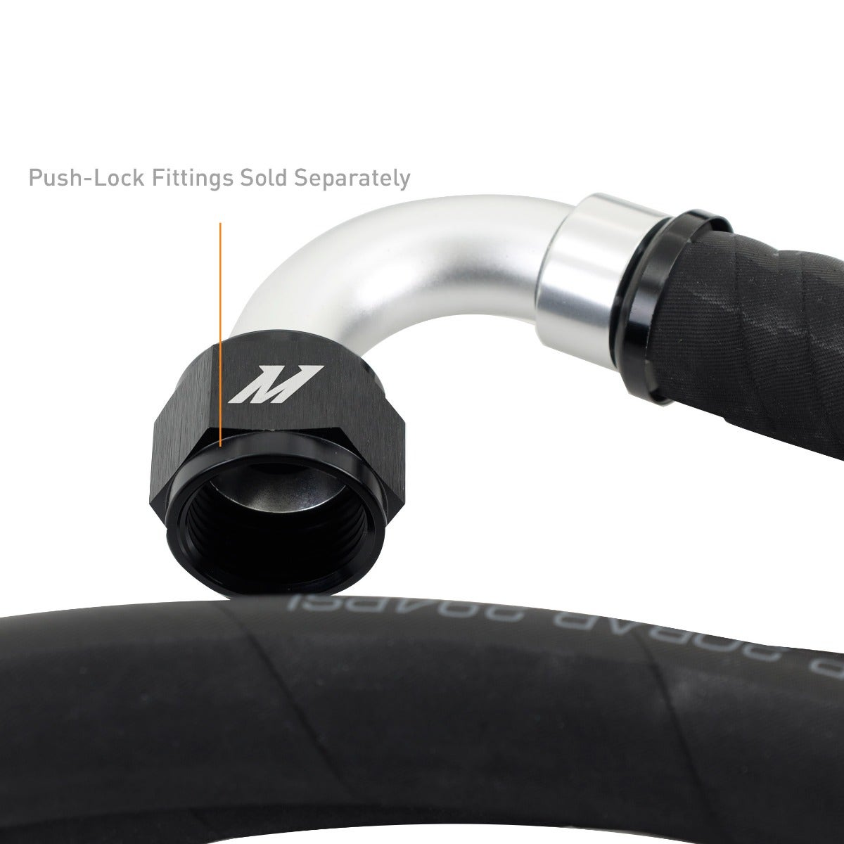 Mishimoto MMHOSE-PL-12 Push Lock Hose, -12AN