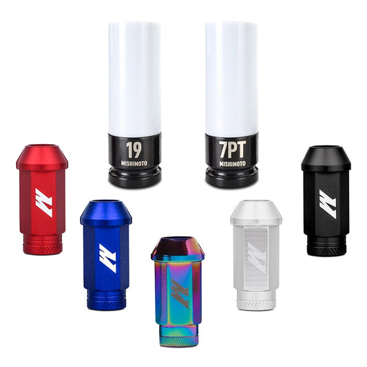 Mishimoto MMLG-1220-23L Aluminum Locking Lug Nuts 1/2 X 20, 23pc Set