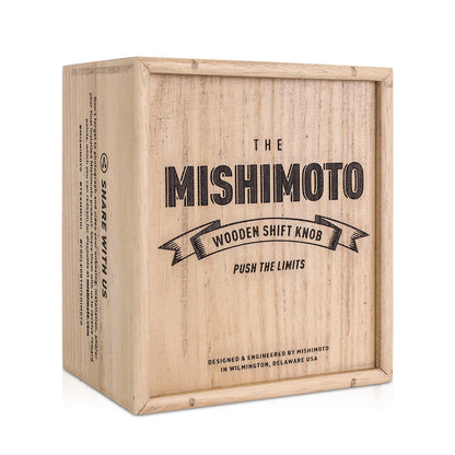 Mishimoto MMSK-WD-T Tall Steel Core Wood Shift Knob