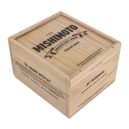 Mishimoto MMSK-WD-R Round Steel Core Wood Shift Knob