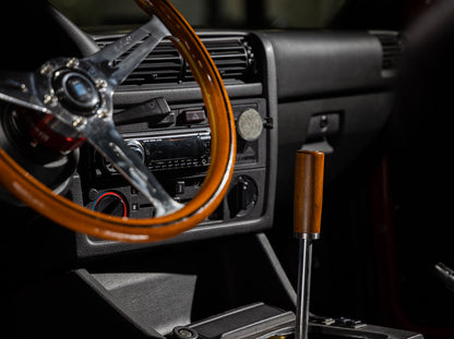 Mishimoto MMSK-WD-T Tall Steel Core Wood Shift Knob