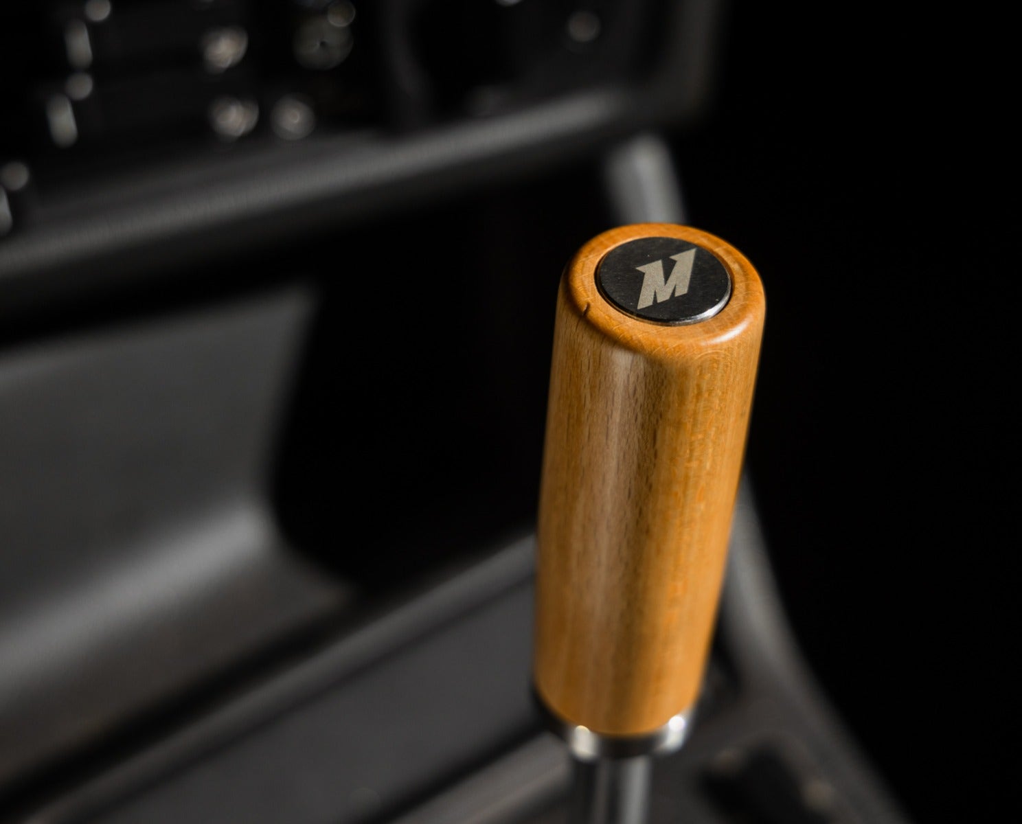 Mishimoto MMSK-WD-T Tall Steel Core Wood Shift Knob