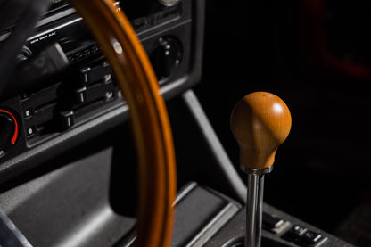 Mishimoto MMSK-WD-R Round Steel Core Wood Shift Knob