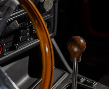 Mishimoto MMSK-WD-R Round Steel Core Wood Shift Knob