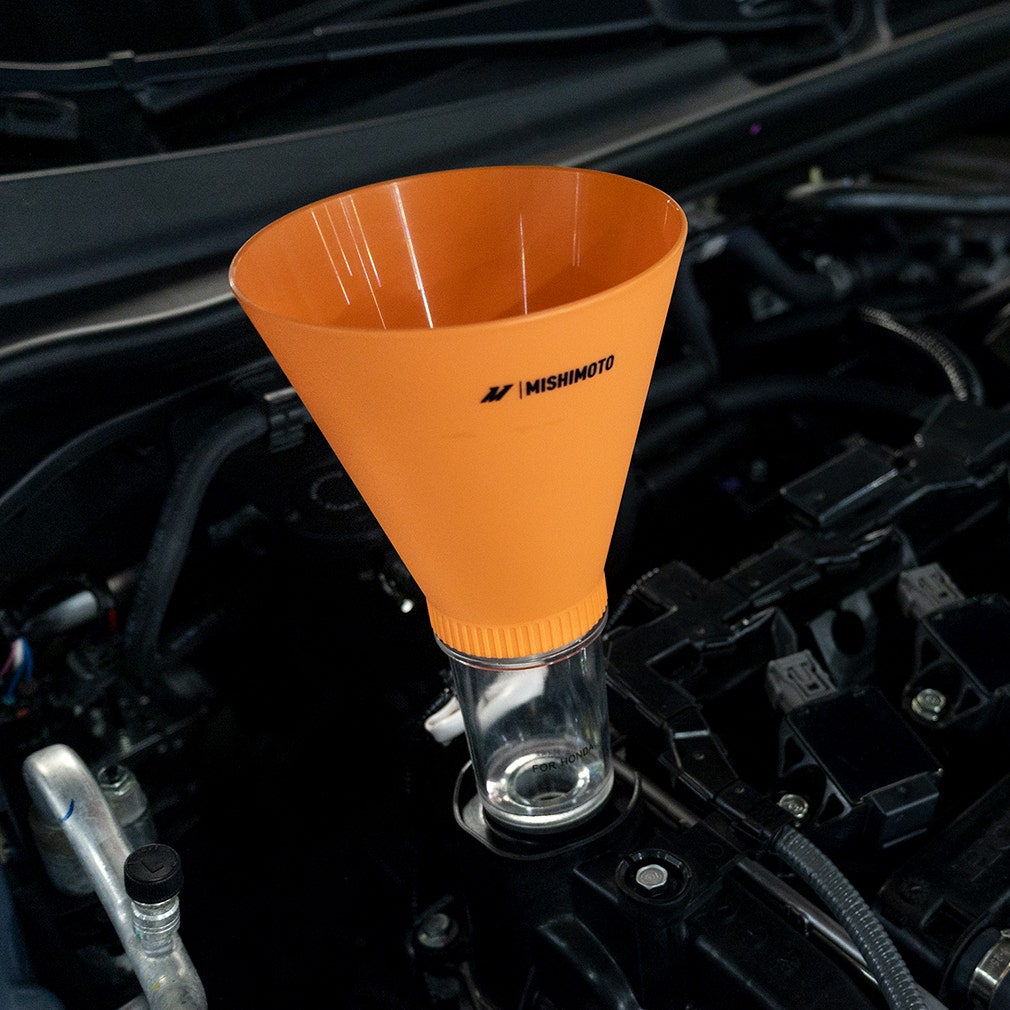 Mishimoto MMTL-SOOF-HON Screw On Oil Funnel, Honda Kit