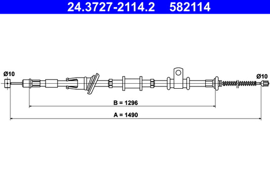 BOSCH 1987482208 Parking Brake Cable Pull