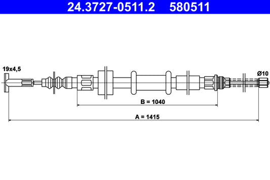 BOSCH 1987482389 Parking Brake Cable Pull