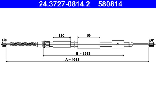 BOSCH 1987477475 Parking Brake Cable Pull