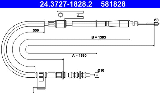 BOSCH 1987482289 Parking Brake Cable Pull