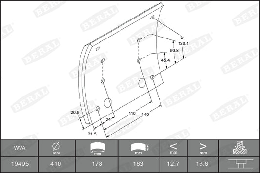 BOSCH 0986134095 Brake Caliper