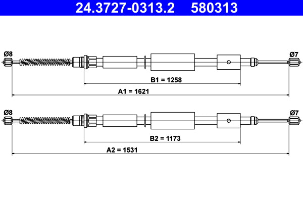 BOSCH 1987477956 Parking Brake Cable Pull