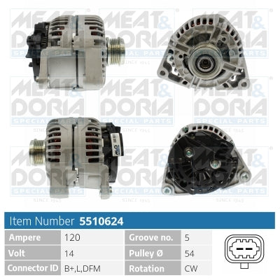 MEAT & DORIA MD5510624 Alternator