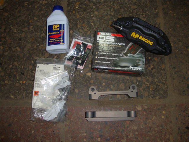 AP RACING CP7615-1003BK BRAKE KIT 4-PISTON REAR MITSUBISHI EVO X