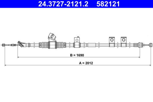 BOSCH 1987482700 Parking Brake Cable Pull