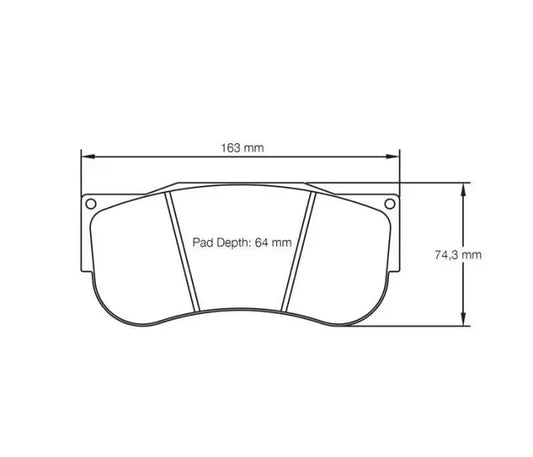 Pagid S2560L01B01 Brake Pad S2560 RSL 1 (bedded)