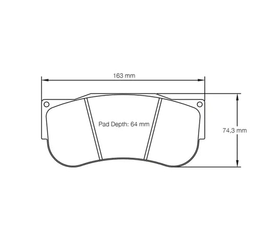 Pagid S2560L1EB01 Brake Pad S2560 RSL 1E (bedded)