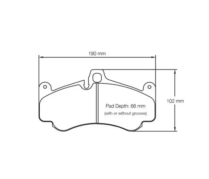 Pagid S2707C01B01 Brake Pad S2707 RSC 1 (bedded)