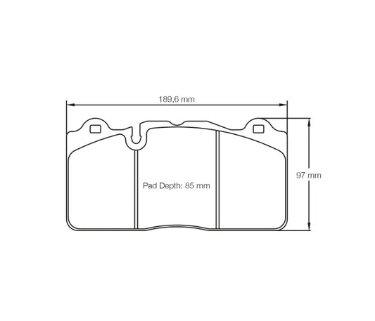 Pagid S8091C01B01 Brake Pad S8091 RSC 1 (bedded)