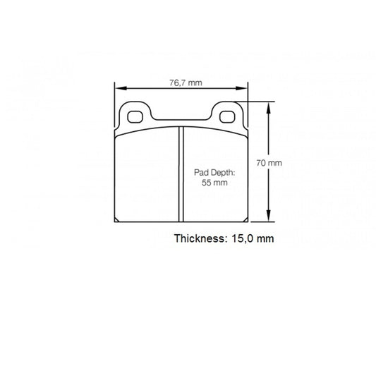 Pagid E450144010 Raceblok Set RS44