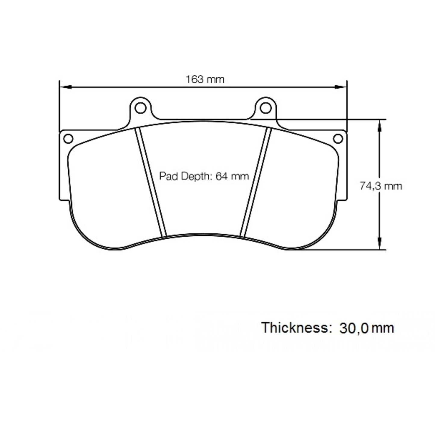 Pagid S2564T02001 Raceblok Set RST2