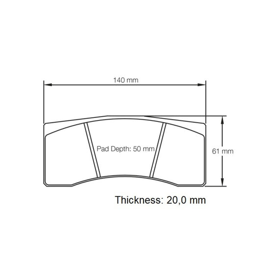 Pagid S1896T5E001 Raceblok Set RST5E