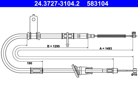 BOSCH 1987482237 Parking Brake Cable Pull