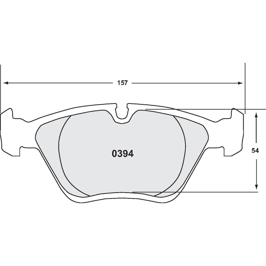 PFC 0394.11 FRONT BRAKE PADS Z-RATED FOR BMW 330I (E46) / M3 (E36 / E46) / M5 (E34)