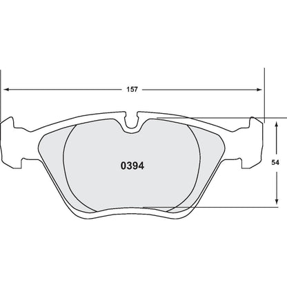 PFC 0394.11 FRONT BRAKE PADS Z-RATED FOR BMW 330I (E46) / M3 (E36 / E46) / M5 (E34)