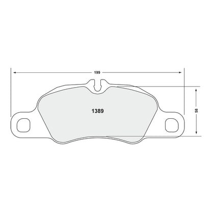 PFC 1389.08.17.44 FRONT BRAKE PADS RACE 08 CMPD 17 MM FOR PORSCHE 718/981 BOXSTER GTS 3.4/981C GTS
